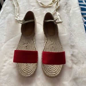 Reformation espadrille sandals - never worn